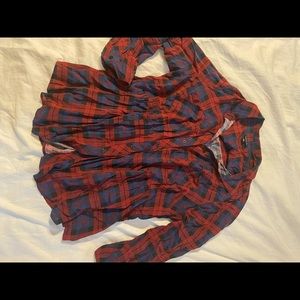 Torrid plaid long sleeve shirt size 0